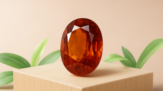 Natural Hessonite (Gomed)