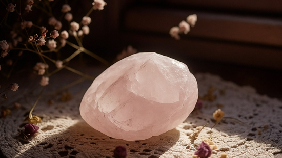 Natural Rose Quartz Crystal