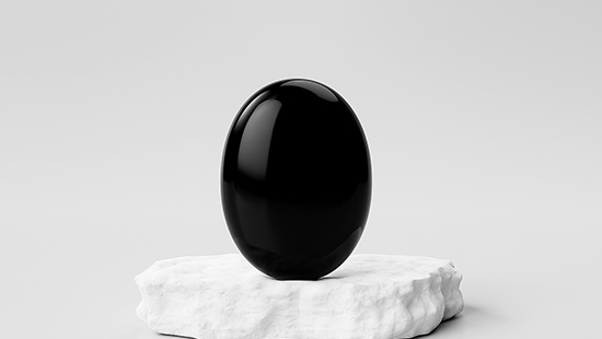 Natural Black Agate Crystal