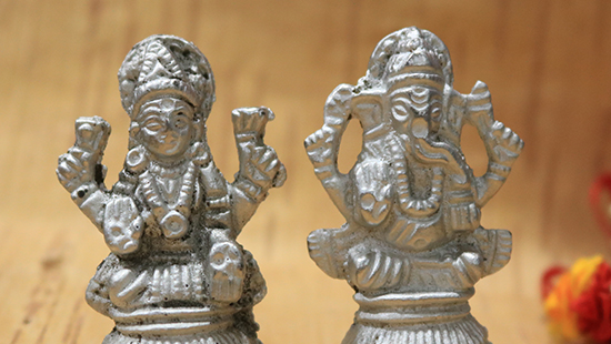 Parad Lakshmi Ganesh Idol