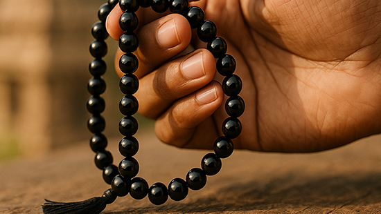 Black Agate Mala